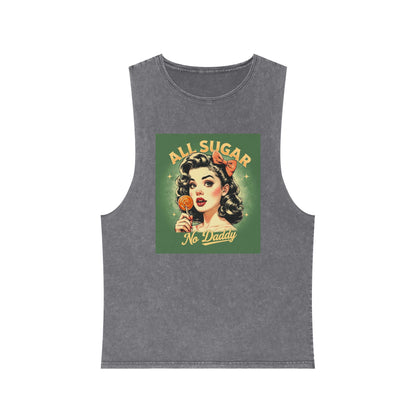 All Sugar No Daddy  Stonewash Graphic Tank