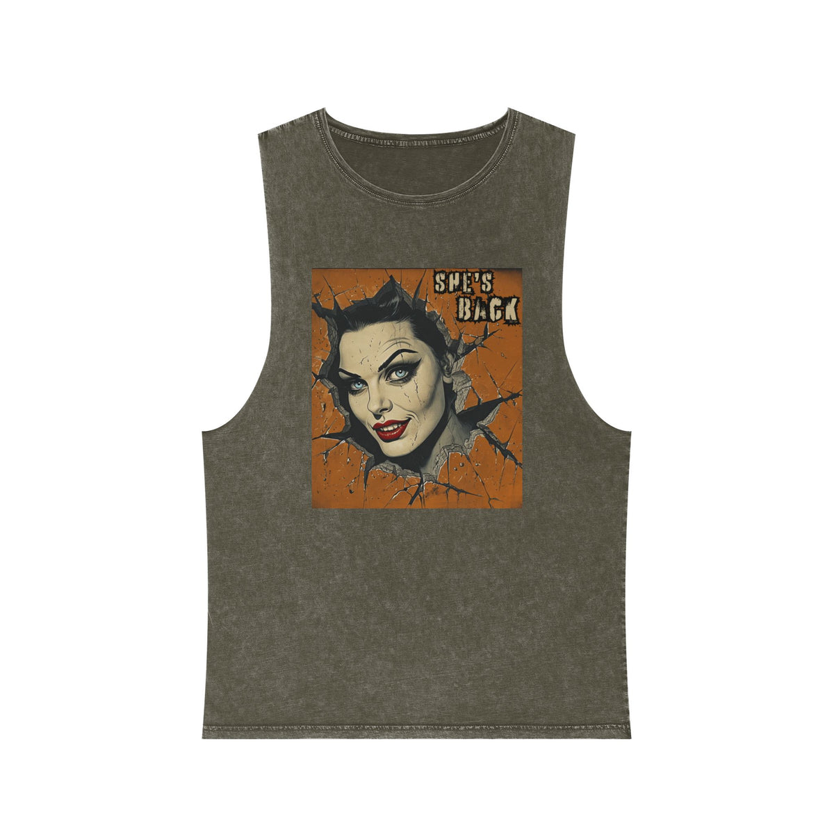 She's Back Stonewash Graphic Tank
