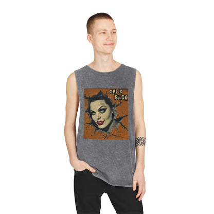 She's Back Stonewash Graphic Tank