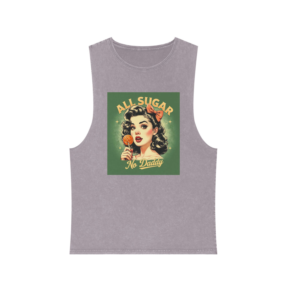 All Sugar No Daddy  Stonewash Graphic Tank